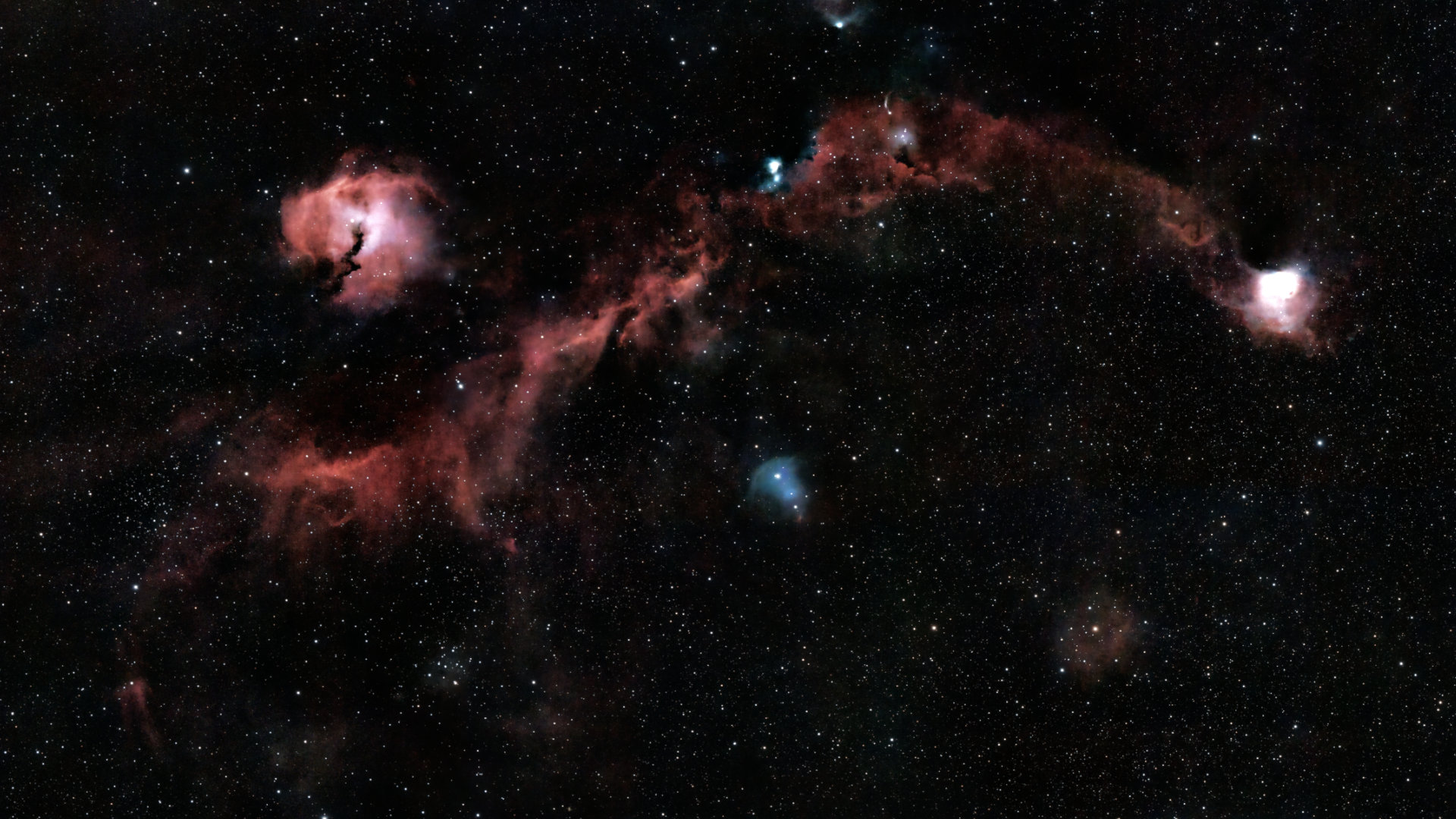 Seagull Nebula seen using Celestron RASA 8 and ZWO ASI183MC
