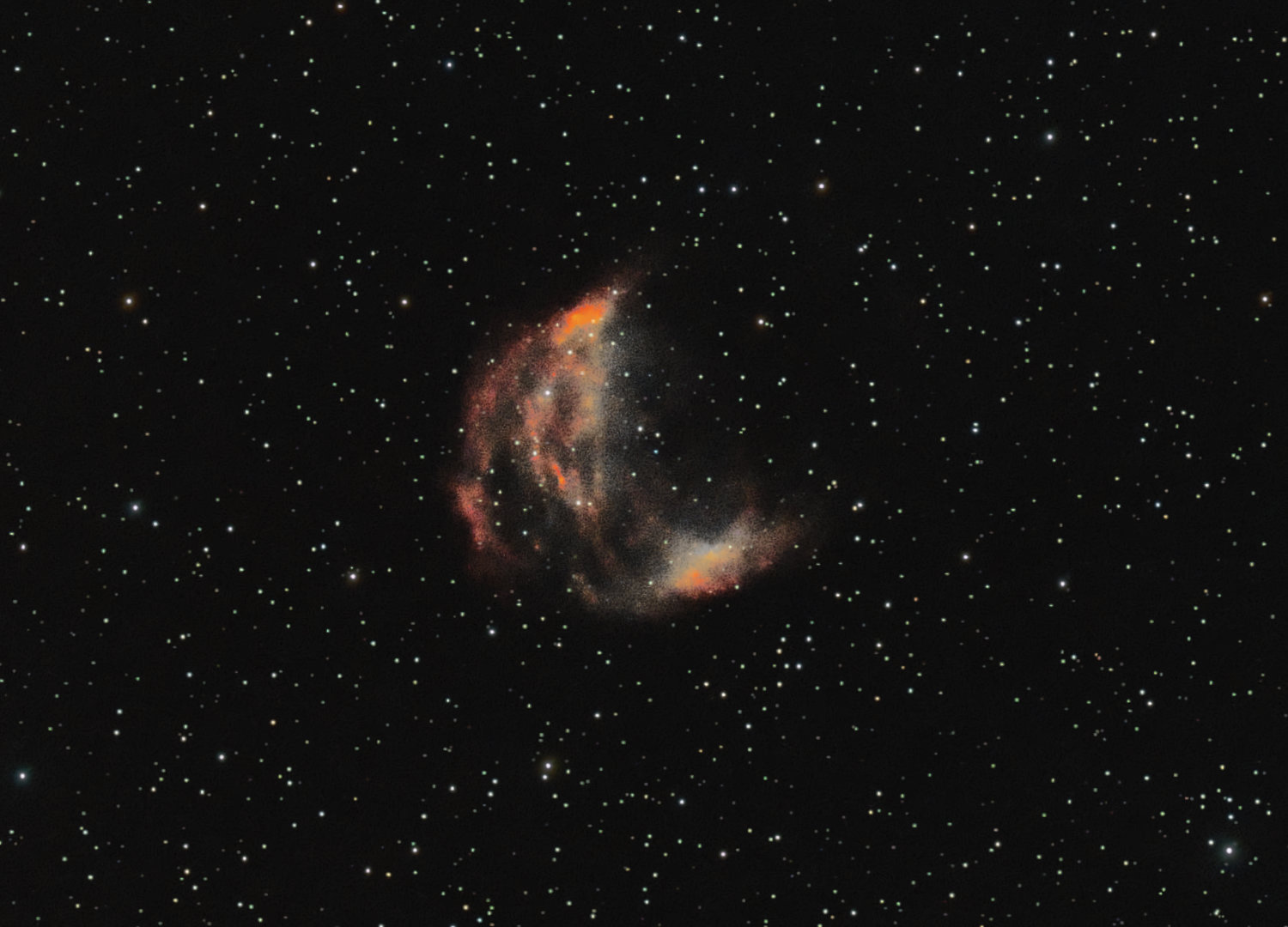 Medusa Nebula seen using Celestron RASA 8 and ZWO ASI183MC